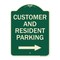 Signmission Reserved Parking Customer and Visitor Parking Heavy-Gauge Aluminum Sign, 24" x 18", G-1824-23052 A-DES-G-1824-23052 - alternate 1
